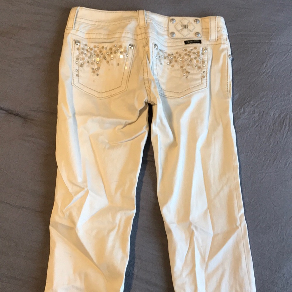Miss Me White Skinny Jeans